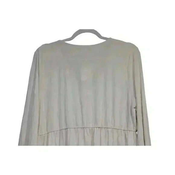 NWT Boston Proper Blouse Size XL Beaded Fringe Stretch Boho Artsy Hippie $98 - Picture 10 of 13